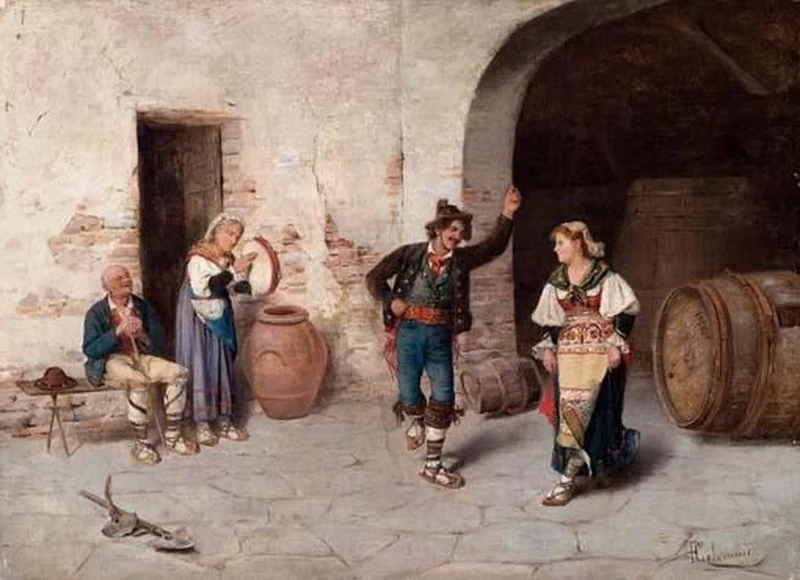 La saltarella ciociara, 1878